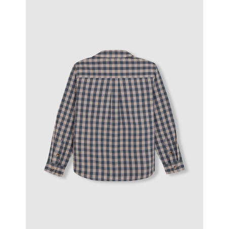 Camisa cuadros tapeta corta verde | Gocco