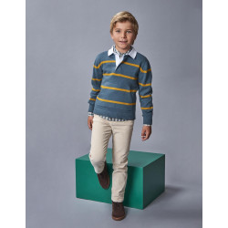 Pantalón 5 bolsillos de pana piedra | Gocco