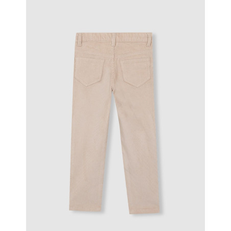 Pantalón 5 bolsillos de pana piedra | Gocco