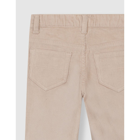 Pantalón 5 bolsillos de pana piedra | Gocco