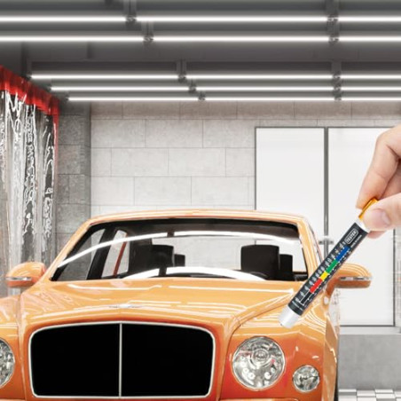 Mcbazel Medidor de Espesor de Pintura, Medidor de Espesor de Pintura para Coches con Punta Magnética y Escala de Micras, Dispos