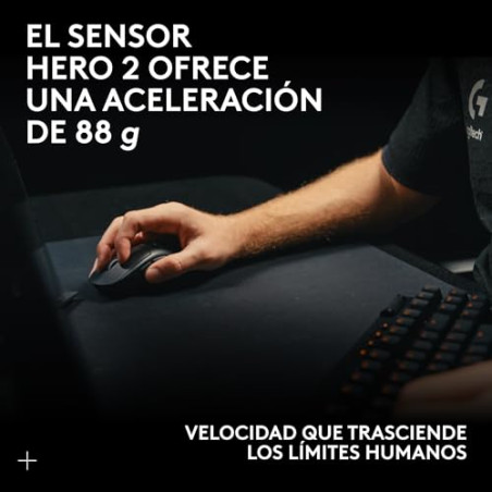 Logitech G Pro X Superlight 2c, ratón inalámbrico Compacto para Gaming, 53g, Calidad Profesional, 5 Botones programables, Sens