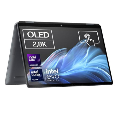 HP OmniBook Ultra Flip 14-fh0002ns - Ordenador Portátil Convertible de 14" OLED 2.8K 120Hz Intel Ultra 7-258V, 32GB RAM, 1 TB,