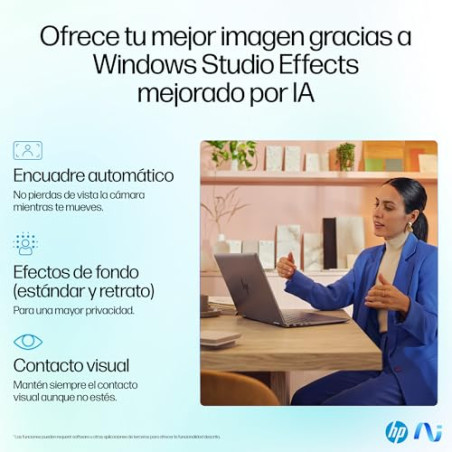 HP OmniBook Ultra Flip 14-fh0002ns - Ordenador Portátil Convertible de 14" OLED 2.8K 120Hz Intel Ultra 7-258V, 32GB RAM, 1 TB,