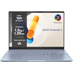 ASUS Vivobook S 14 OLED OLED S5406SA-PP223W - Ordenador Portátil 14" WQXGA+ 120Hz (Intel Core Ultra 7 256V, 16GB RAM, 1TB SSD, 