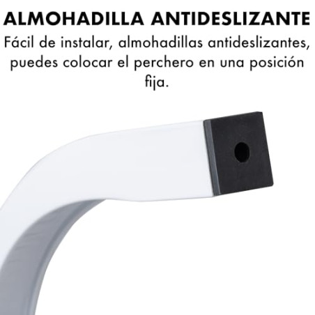 Perchero burro doble de metal con barras para colgar ropa y base inferior para zapatos o cajas | Estructura resistente, diseño 