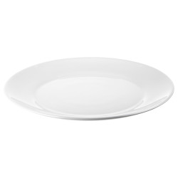 OFTAST plato, blanco, 25 cm - IKEA
