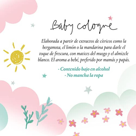 Suavinex, Regalo Baby Cologne 100 ml + Formato Viaje 50 ml + Peluche para Bebé - Colonia Baja en Alcohol para Niños, No Mancha