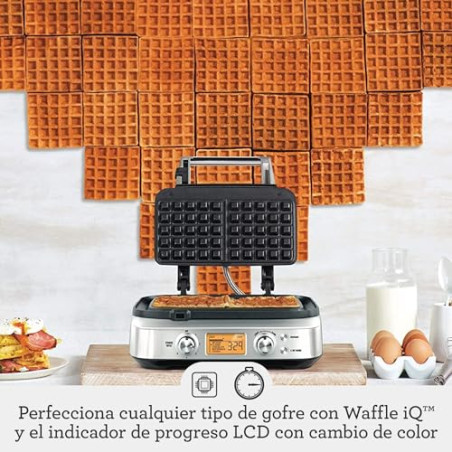 Sage Smart Waffle Pro - Gofrera, Acero Inoxidable