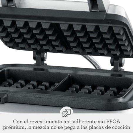 Sage Smart Waffle Pro - Gofrera, Acero Inoxidable