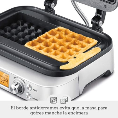 Sage Smart Waffle Pro - Gofrera, Acero Inoxidable