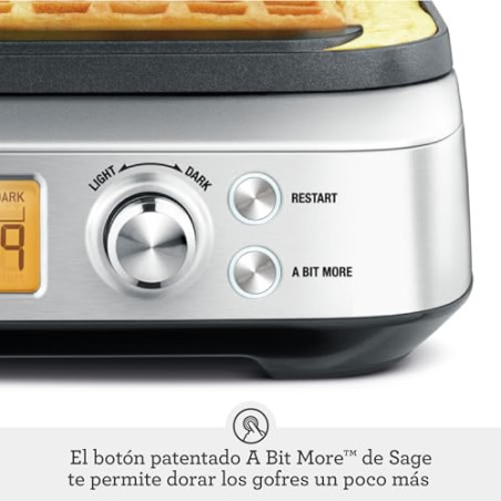 Sage Smart Waffle Pro - Gofrera, Acero Inoxidable