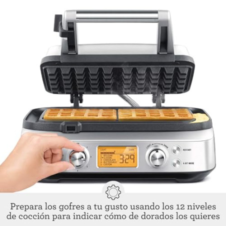 Sage Smart Waffle Pro - Gofrera, Acero Inoxidable