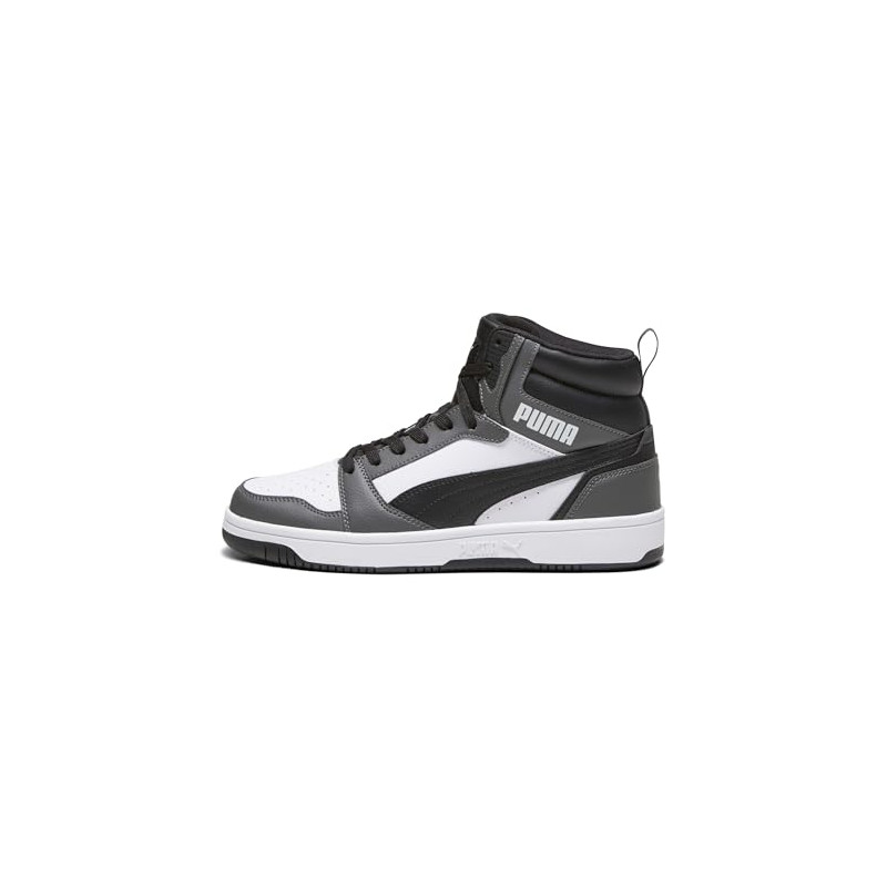 PUMA Rebound V6, Zapatillas Unisex adulto, Puma White Puma Black For All Time Red, 42 EU