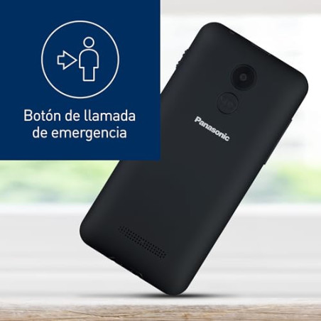 Panasonic KX-TU155EXBN Teléfono Móvil para Personas Mayores, Llamada Prioritaria, Teléfono con Botones Grandes, Compatible co