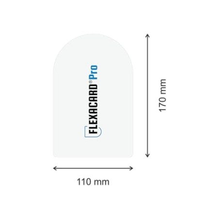 Apertura de puerta con tarjeta: Flexacard® Pro | Tarjetas grandes para puertas | Original | 3 unidades | 0,35 mm de grosor | He