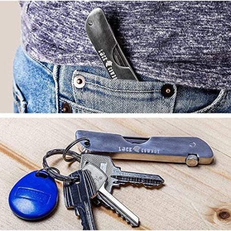 Juego de Ganzúas Cerrajería Profesional 7 en 1 con Cerradura para Puertas de Bombín Cerradura Transparente 2 en 1 de LockCowb