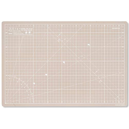 Elan Base de Corte A3 Autocicatrizante Negro, Tabla de Corte 44x30 CM, Tabla Cortar Costura, Cutting Mat A3, Protector mesa Manu