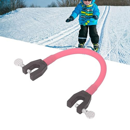 HEEPDD Ayuda de Entrenamiento de esquí, Conector de Punta de esquí Portátil, Control de Velocidad, Compacto, Duradero para Pr