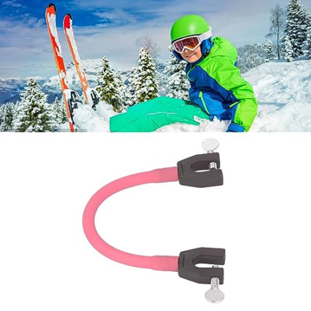 HEEPDD Ayuda de Entrenamiento de esquí, Conector de Punta de esquí Portátil, Control de Velocidad, Compacto, Duradero para Pr