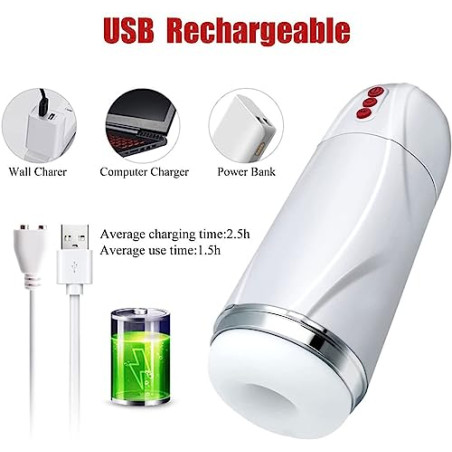 BBAUER Siete Modos para Elegir, Carga Conveniente, Funciones potentes, Modos multifrecuencia(Color:B,Size:)