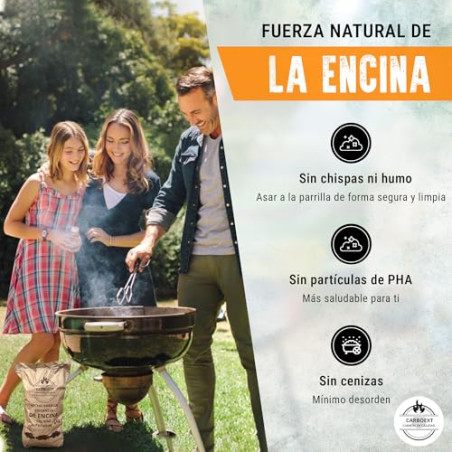 Carbon Vegetal Barbacoa Carbon Barbacoa Carbón 100% Sin Humo Ni Aditivos Carbón Vegetal De Encina Premium Ideal Sin Humo Barba