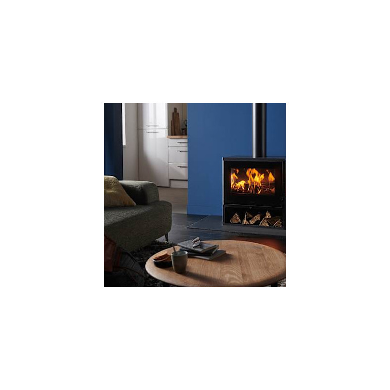 Estufa de leña Borneo S EcoDesign 6,7kW Panadero | Brico Depôt