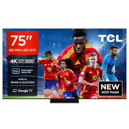 TCL 85Q8C, 85'' QD-Mini LED TV, 4K HDR Premium 5000, ZeroBorder™, Smart TV con Google TV (Dolby Vision IQ y Atmos, Panel Cryst