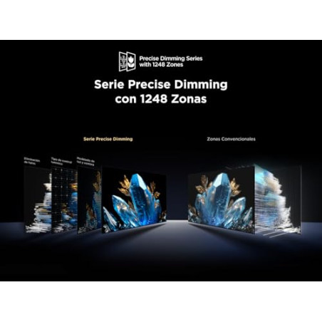 TCL 85Q8C, 85'' QD-Mini LED TV, 4K HDR Premium 5000, ZeroBorder™, Smart TV con Google TV (Dolby Vision IQ y Atmos, Panel Cryst