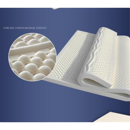 BIRJXVTO Tailandia Colchón de látex 100% Natural Colchón de látex Natural Home Single Double Mats with Cover Twin Full Size,