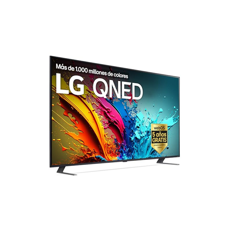 LG 65QNED84A6C - TV 65", QNED 4K, Smart TV, WebOS 25, Super Upscaling, Dolby Vision y Atmos, Alexa/Google Assistant, Negro