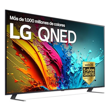 LG 65QNED84A6C - TV 65", QNED 4K, Smart TV, WebOS 25, Super Upscaling, Dolby Vision y Atmos, Alexa/Google Assistant, Negro