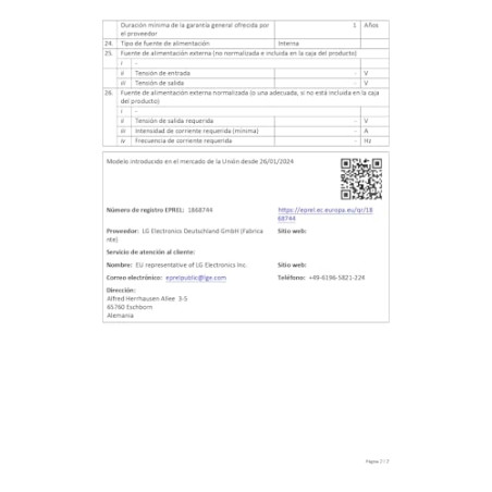 LG 65QNED84A6C - TV 65", QNED 4K, Smart TV, WebOS 25, Super Upscaling, Dolby Vision y Atmos, Alexa/Google Assistant, Negro