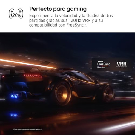 LG 65QNED84A6C - TV 65", QNED 4K, Smart TV, WebOS 25, Super Upscaling, Dolby Vision y Atmos, Alexa/Google Assistant, Negro