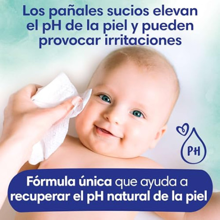 Dodot Toallitas Aqua Pure para Bebé, 1.296 Toallitas, Ayuda a restaurar el pH natural de la piel, 99% agua