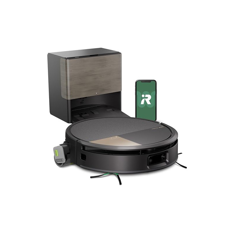 iRobot Roomba MAX 705 Combo con Base AutoWash multifunción y Agua Caliente, Rodillo de fregado PowerSpin Extensible, Cubierta P