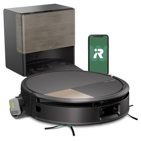 iRobot Roomba MAX 705 Combo con Base AutoWash multifunción y Agua Caliente, Rodillo de fregado PowerSpin Extensible, Cubierta P