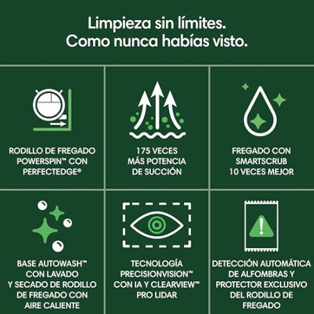 iRobot Roomba MAX 705 Combo con Base AutoWash multifunción y Agua Caliente, Rodillo de fregado PowerSpin Extensible, Cubierta P