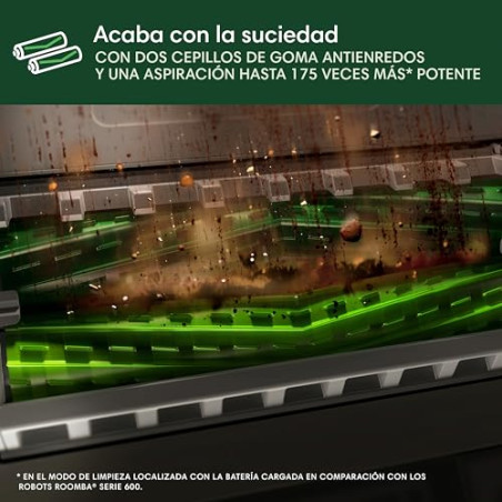 iRobot Roomba MAX 705 Combo con Base AutoWash multifunción y Agua Caliente, Rodillo de fregado PowerSpin Extensible, Cubierta P