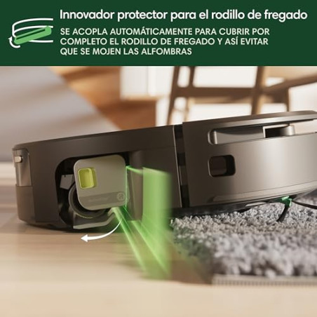 iRobot Roomba MAX 705 Combo con Base AutoWash multifunción y Agua Caliente, Rodillo de fregado PowerSpin Extensible, Cubierta P