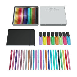 Amazon Basics Rotuladores de punta de fieltro, colores surtidos, paquete de 12