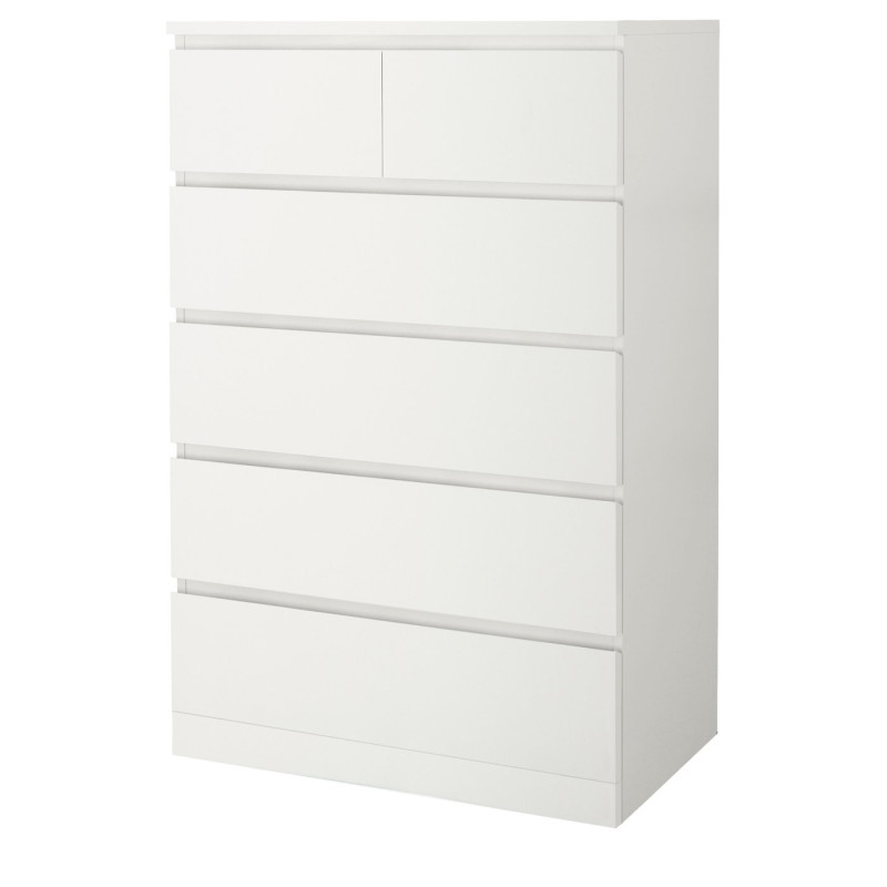 MALM cómoda de 6 cajones, blanco, 80x123 cm - IKEA