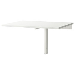 NORBERG Mesa plegable de pared, blanco - IKEA