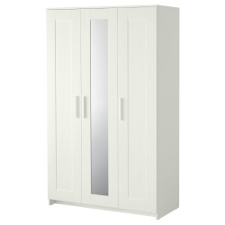 BRIMNES Armario con 3 puertas, blanco, 117x190 cm - IKEA