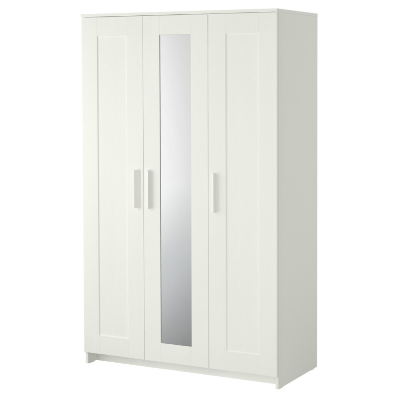 BRIMNES Armario con 3 puertas, blanco, 117x190 cm - IKEA