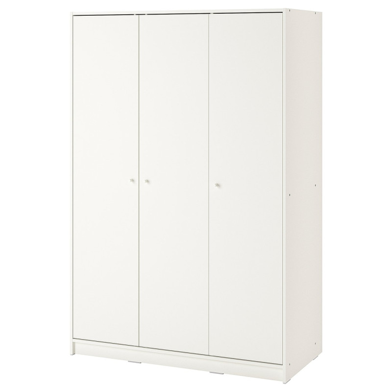 KLEPPSTAD armario con 3 puertas, blanco, 117x176 cm - IKEA