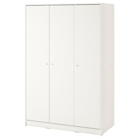 KLEPPSTAD armario con 3 puertas, blanco, 117x176 cm - IKEA