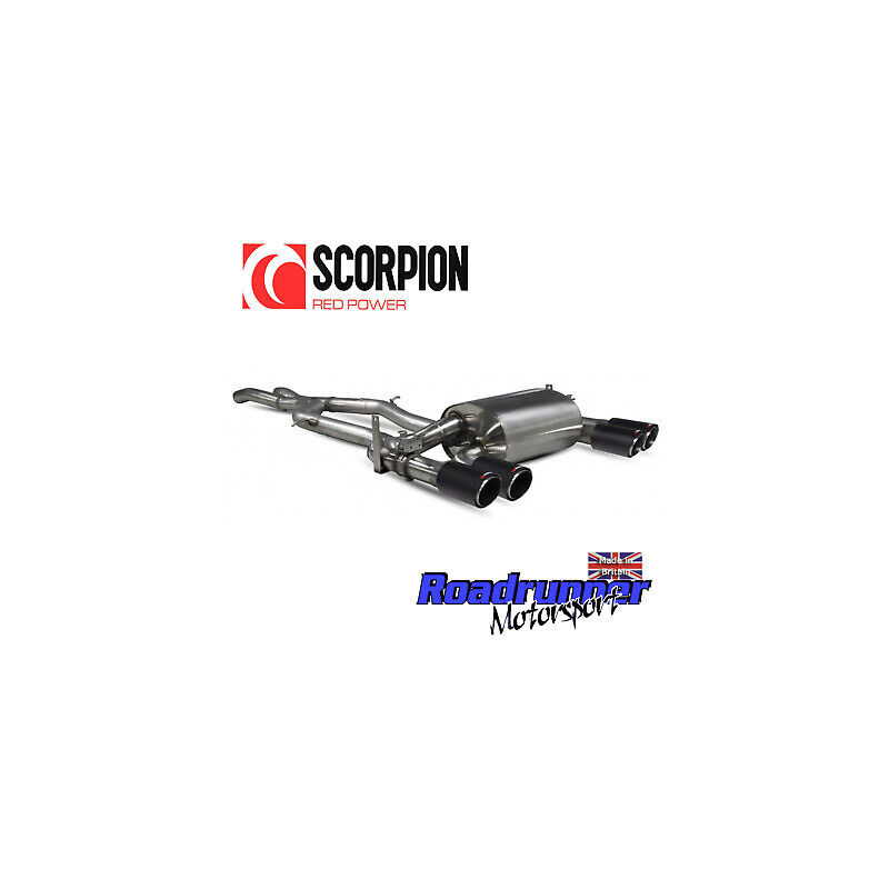 Scorpion Exhaust BMW M4 F82 F83 M3 F80 Cat Back System Non Res Carbon SBMS073CF | eBay