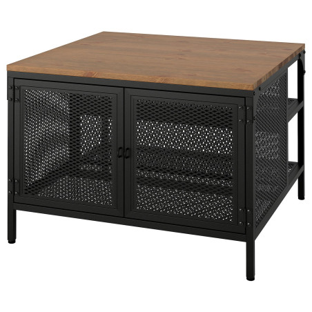 FJÄLLBO table de rangement, noir, 68x68x48 cm  - IKEA